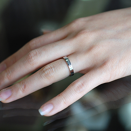 Tiffany(Ƽ�Ĵ�) PT950(�÷�Ƽ��) 3MM TIFFANY&CO �̴ϼ� ����-9ȣ [��������] �̹���6 - ���̺��� �߰���ǰ