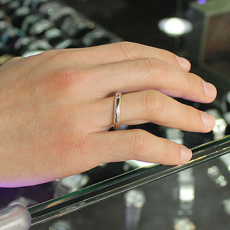 Tiffany(Ƽ�Ĵ�) PT950(�÷�Ƽ��) + YG750(18K ���) MILGRAIN(�б׷���) 3MM ����-21ȣ �̹���6 - ���̺��� �߰���ǰ