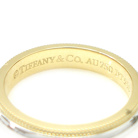 Tiffany(Ƽ�Ĵ�) MILGRAIN(�б׷���) PT950 + 18K ��� �޺� 3mm���� - 8ȣ [��������] �̹���4 - ���̺��� �߰���ǰ