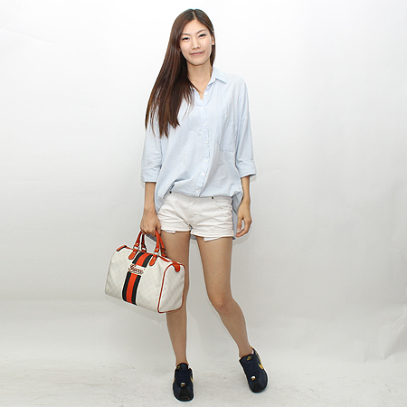 Gucci(����) 189895 ��� ��Ƽġ GG�ΰ� PVC ������ ��Ʈ�� �̹���6 - ���̺��� �߰���ǰ