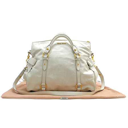 MiuMiu(�̿�̿�) RT0365 VITELLO LUX ���� ��� ���� �ΰ� ��ÿ 2WAY [��ġ��] �̹���2 - ���̺��� �߰���ǰ