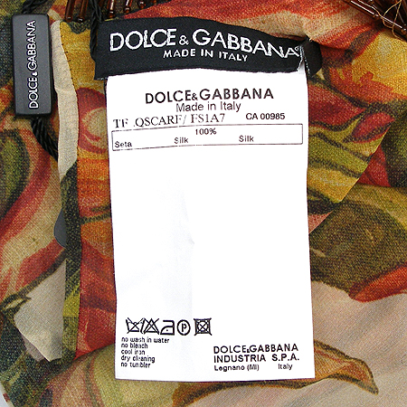 D&G(��ü&���ٳ�) QSCARF FS1AG 100%��ũ ��ī�� [��������] �̹���4 - ���̺��� �߰���ǰ