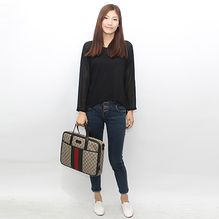 Gucci(����) 152602 212792 GG�ΰ� PVC �Ｑ ��Ƽġ �ΰ� ��� ��Ʈ�� �̹���6 - ���̺��� �߰���ǰ