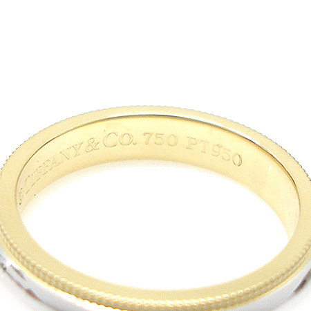 Tiffany(Ƽ�Ĵ�) MILGRAIN(�б׷���) PT950 + 18K ��� �޺� 3mm���� - 9ȣ [��������] �̹���2 - ���̺��� �߰���ǰ