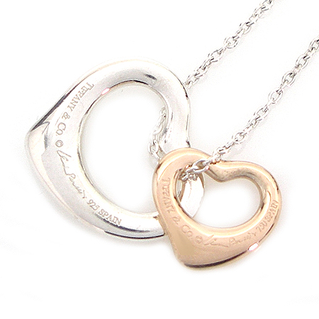 Tiffany(Ƽ�Ĵ�) Elsa Peretti(���� �䷹Ƽ) Open Heart(���� ��Ʈ) 18K(750) ���� ��� + 925(�ǹ�) ���Ʈ ����� �̹���2 - ���̺��� �߰���ǰ