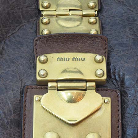MiuMiu(�̿�̿�) RR1712 ��Ƽ�� ���� ���� MONTONE �� ��� 2WAY [�ϻ����] �̹���4 - ���̺��� �߰���ǰ