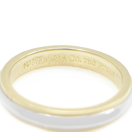 Tiffany(Ƽ�Ĵ�) PT950(�÷�Ƽ��)+18K ��� �޺� �б׷��� ������帵 3MM ����-12ȣ �̹���4 - ���̺��� �߰���ǰ