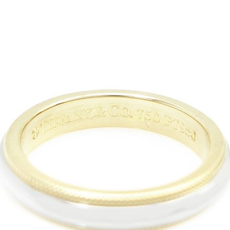 Tiffany(Ƽ�Ĵ�) PT950(�÷�Ƽ��)+18K ��� �޺� �б׷��� ������帵 3MM ����-7ȣ �̹���4 - ���̺��� �߰���ǰ