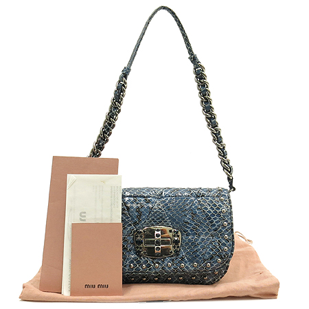 MiuMiu(�̿�̿�) RP0198 ��ũ���� ���̽����� ���� ����ΰ� ũ����Ż��� ������ ����Ʈ ü���Ŀ�ġ �̹���2 - ���̺��� �߰���ǰ