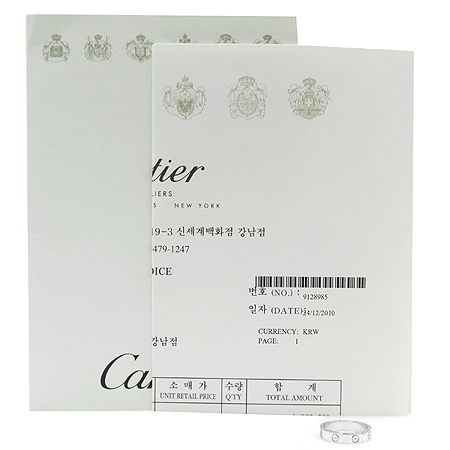 Cartier(��쿡) B4050554 18K (ȭ��Ʈ ���) �̴� ���긵 1����Ʈ ���̾� ���� -11ȣ �̹���2 - ���̺��� �߰���ǰ
