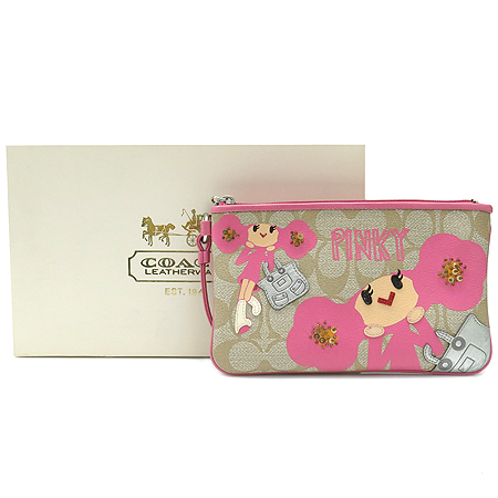 Coach(��ġ) PINKY �ñ׳��� PVC ��ũ���� ȥ�� �Ŀ�ġ [��������] �̹���2 - ���̺��� �߰���ǰ