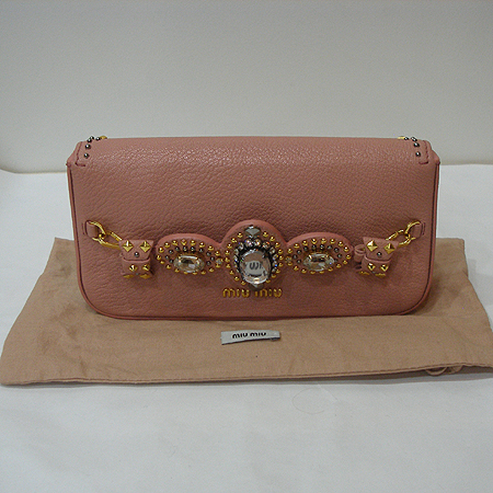 MiuMiu(�̿�̿�) RP0323 ���� �ΰ� ũ����Ż ���͵� ��� ����Ʈ �Ŀ�ġ [�ϻ����] �̹���5 - ���̺��� �߰���ǰ