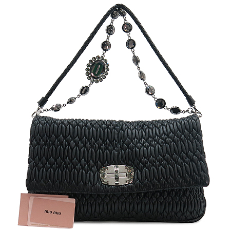 MiuMiu(�̿�̿�) RP0169 ���� ũ����Ż ü�� ���� ���� Ŭ��ġ �� ü�� 2WAY [�б�������] �̹���2 - ���̺��� �߰���ǰ