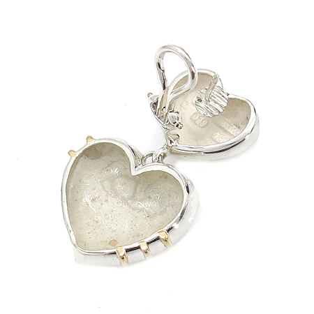 Tiffany(Ƽ�Ĵ�) 18K ȭ��Ʈ ��� + 925 (�ǹ�) �޺� ��Ʈ �Ͱ��� �̹���4 - ���̺��� �߰���ǰ