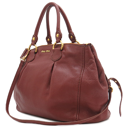 MiuMiu(�̿�̿�) RN0620 VITELLO CARIBU ����¤ ���� 2WAY �̹���3 - ���̺��� �߰���ǰ