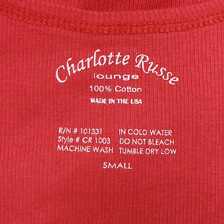 CHARLOTTE RUSSE(���� �罺) ���� (MADE IN U.S.A) �̹���3 - ���̺��� �߰���ǰ
