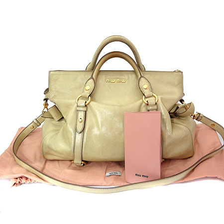 MiuMiu(�̿�̿�) RT0365 VITELLO LUX ���� ��� ���� �ΰ� ��ÿ 2WAY [�ϻ����] �̹���5 - ���̺��� �߰���ǰ