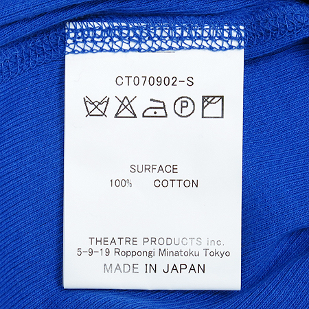 THEATRE PRODUCTS CHIC ���� ���� Ƽ (MADE IN JAPAN) �̹���4 - ���̺��� �߰���ǰ