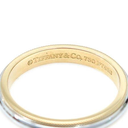 Tiffany(Ƽ�Ĵ�) PT950(�÷�Ƽ��)+18K ��� �޺� �б׷��� ������帵 3MM ���� - 18ȣ �̹���2 - ���̺��� �߰���ǰ