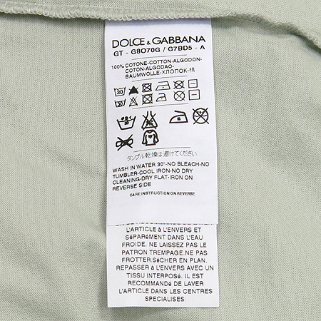 DOLCE & GABBANA(��ü&���ٳ�) �ĳ��� ����Ʈ V�� ���� Ƽ [���빮��] �̹���4 - ���̺��� �߰���ǰ