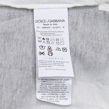 DOLCE & GABBANA(��ü&���ٳ�) ����Ʈ ������ ���� Ƽ [���빮��] �̹���4 - ���̺��� �߰���ǰ