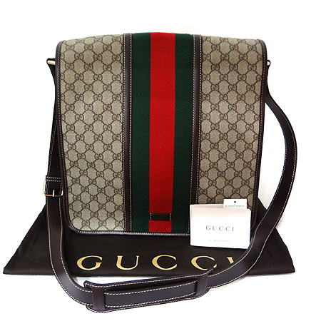 Gucci(����) 201444 GG�ΰ� PVC �Ｑ��Ƽġ ��� �޽��� ũ�ν��� [�ϻ����] �̹���5 - ���̺��� �߰���ǰ
