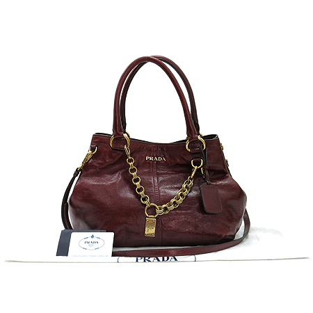Prada(�����) BN1777 ���� �ΰ� ��� AMARANTO ���� 2WAY �̹���7 - ���̺��� �߰���ǰ