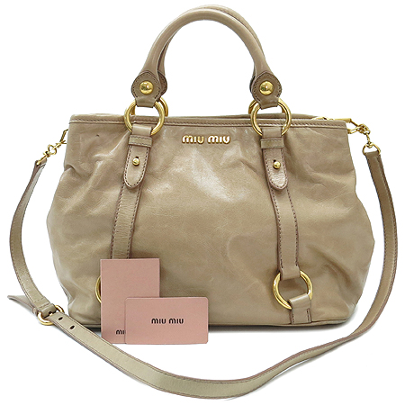 MiuMiu(�̿�̿�) RN0685 ���� �ΰ� ��� ���� 2WAY �̹���2 - ���̺��� �߰���ǰ