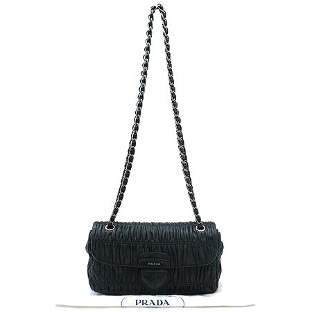 Prada(�����) B4553C NAPPA GAUFRE' NERO ���� ���͸� �ΰ� ���� ü�� ����� [��������] �̹���2 - ���̺��� �߰���ǰ