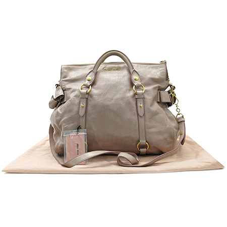 MiuMiu(�̿�̿�) RT0438 VITELLO LUX ���� ��� ���� �ΰ� ��ÿ 2WAY �̹���7 - ���̺��� �߰���ǰ