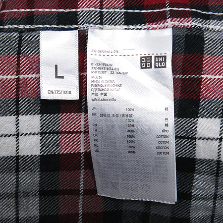 UNIQLO(����Ŭ��) ���� �÷� üũ ���� ���� �̹���4 - ���̺��� �߰���ǰ