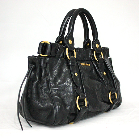 MiuMiu(�̿�̿�) VITELLO LUX NERO ��Ƽ�� �������� ����ΰ� ������ 2WAY [��������] �̹���2 - ���̺��� �߰���ǰ