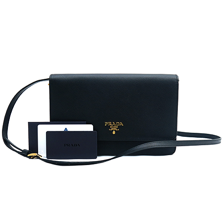 Prada(�����) 1M1361 SAFFIANO METAL NERO ���ǾƳ� ���� ����ΰ� Ŭ��ġ ���� ũ�ν��� �̹���7 - ���̺��� �߰���ǰ