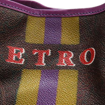 Etro(��Ʈ��) 1B374 4313 �Ｑ �̴ϼ� �ΰ� ������ PVC ���� Ʈ���� ���� ����� + �����Ŀ�ġ �̹���4 - ���̺��� �߰���ǰ