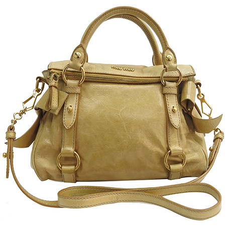 MiuMiu(�̿�̿�) RT0438 VITELLO LUX ���� ��� ���� �ΰ� ��ÿ 2WAY �̹���2 - ���̺��� �߰���ǰ