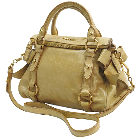 MiuMiu(�̿�̿�) RT0438 VITELLO LUX ���� ��� ���� �ΰ� ��ÿ 2WAY �̹���3 - ���̺��� �߰���ǰ