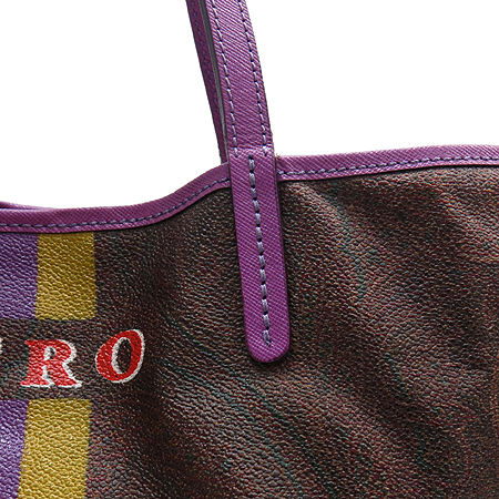 Etro(��Ʈ��) 1B374 4313 �Ｑ �̴ϼ� �ΰ� ������ PVC ���� Ʈ���� ���� ����� + �����Ŀ�ġ �̹���6 - ���̺��� �߰���ǰ