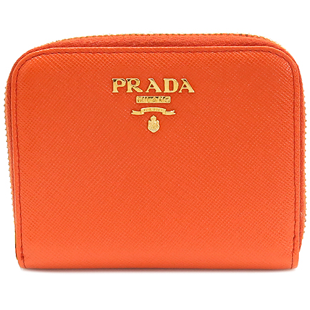Prada(�����) 1M0268 SAFFIANO METAL ORANGE ���ǾƳ� ��Ż ������ ¤�� ī����� ���� �̹���2 - ���̺��� �߰���ǰ