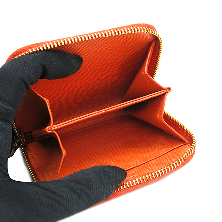 Prada(�����) 1M0268 SAFFIANO METAL ORANGE ���ǾƳ� ��Ż ������ ¤�� ī����� ���� �̹���3 - ���̺��� �߰���ǰ