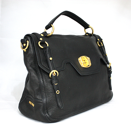 MiuMiu(�̿�̿�) RN0633 CERVO(�罿����) NERO ���� ���� ����ΰ� �� ��� 2WAY [��������] �̹���3 - ���̺��� �߰���ǰ