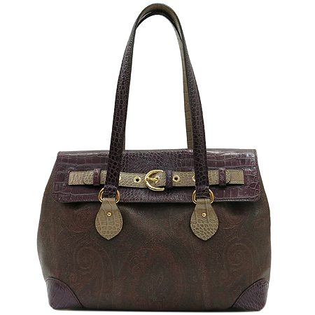 Etro(��Ʈ��) 1C237 2653 ũ��ũ���� ���� ������ ��Ʈ ��� PVC ����� �̹���2 - ���̺��� �߰���ǰ