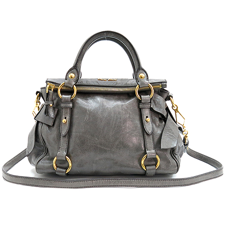 MiuMiu(�̿�̿�) RT0438 VITELLO LUX ���� ��� ���� �ΰ� ��ÿ 2WAY [�б�������] �̹���2 - ���̺��� �߰���ǰ