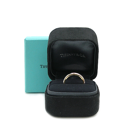Tiffany(Ƽ�Ĵ�) PT950(�÷�Ƽ��)+18K ��� �޺� �б׷��� ������帵 3MM ����-12ȣ �̹���2 - ���̺��� �߰���ǰ