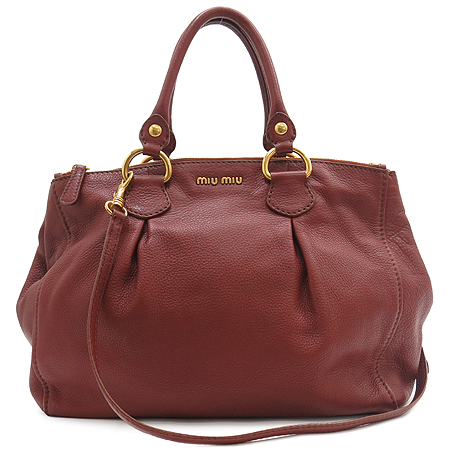 MiuMiu(�̿�̿�) RN0620 VITELLO CARIBU ����¤ ���� 2WAY �̹���2 - ���̺��� �߰���ǰ