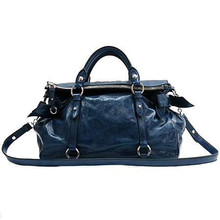 MiuMiu(�̿�̿�) RT0365 VITELLO LUX BLUETTE ��ũ���� ���� ����ΰ� ������� 2WAY �̹���2 - ���̺��� �߰���ǰ