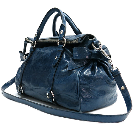 MiuMiu(�̿�̿�) RT0365 VITELLO LUX BLUETTE ��ũ���� ���� ����ΰ� ������� 2WAY �̹���3 - ���̺��� �߰���ǰ