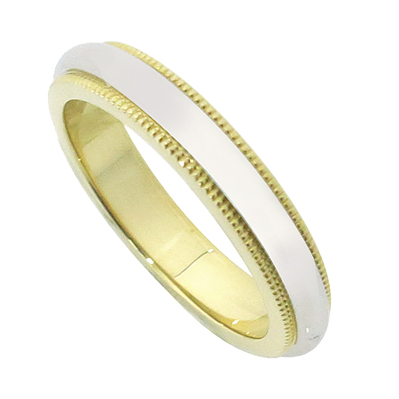 Tiffany(Ƽ�Ĵ�) PT950(�÷�Ƽ��)+18K ��� �޺� �б׷��� 3MM ���� �̹���3 - ���̺��� �߰���ǰ