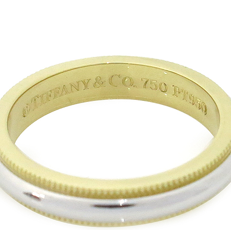 Tiffany(Ƽ�Ĵ�) PT950(�÷�Ƽ��)+18K ��� �޺� �б׷��� 3MM ���� �̹���4 - ���̺��� �߰���ǰ