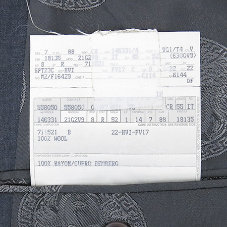 Versace(������ü) �׷����÷� 2��ư ���� �̹���6 - ���̺��� �߰���ǰ