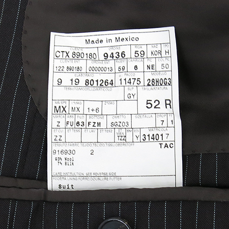 Zegna(����) ��ũ�����÷� ��ũȥ�� ��Ʈ������ 3��ư ���� �̹���6 - ���̺��� �߰���ǰ